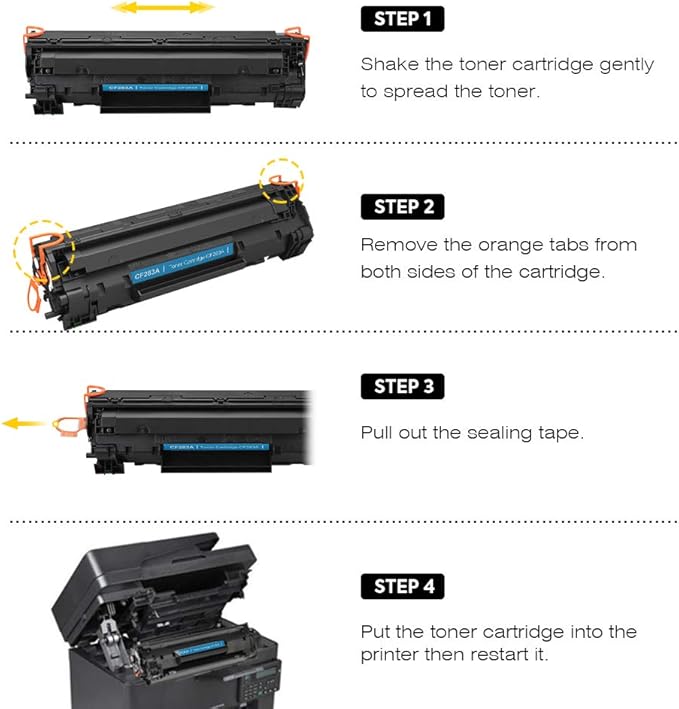 Compatible Toner Cartridge Replacement for HP CF283X 83X (High Yeild,2 Pack), for use with HP Laserjet pro M201dw M201n MFP M225dw M225dn Printers
