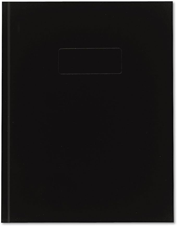 Blueline Hardbound Business Books, white