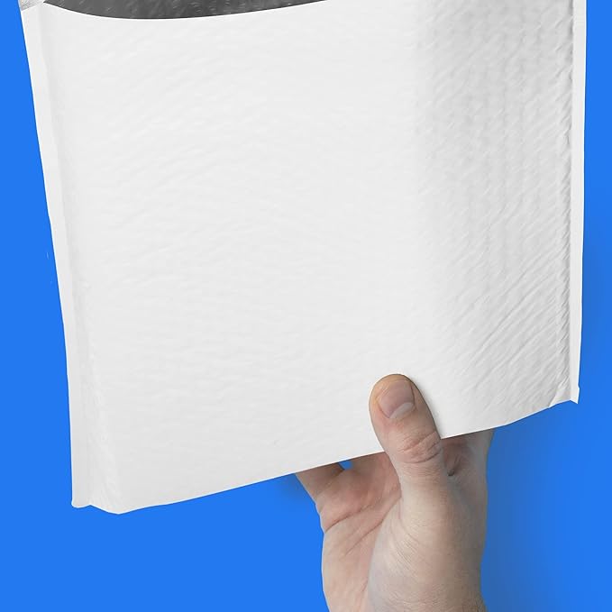 The Boxery 10.5x16''|#5 Poly Bubble Mailers- 100 Pack, Padded Envelopes, Self Seal, Waterproof Shipping Bags, Padded Mailers for Shipping & Packaging
