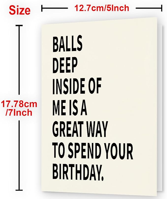 Naughty Birthday Card for Men, Husband, Boyfriend, and Him | Happy Birthday Gifts & Decorations for Men