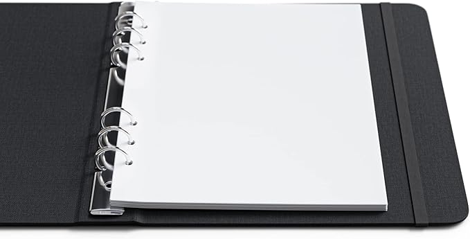 A5 Blank Paper 6-Hole Punched, 500 Sheets (1,000 Pages), 100 GSM, Printer Paper 148mm x 210mm (5.83 in. x 8.27 in.)