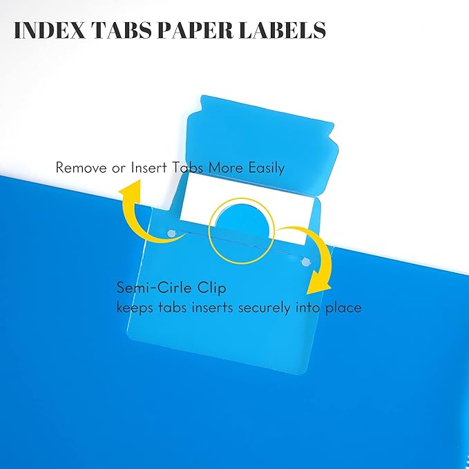 5 Subject Notebook - Spiral Notebook, College Ruled Notebook With Dividers Pocket, Tabs, 11" Ruler, 300 Pages, for Writing Journal, Home & Office, School Supplies,8.5''x11'' Lily White 150Sheets