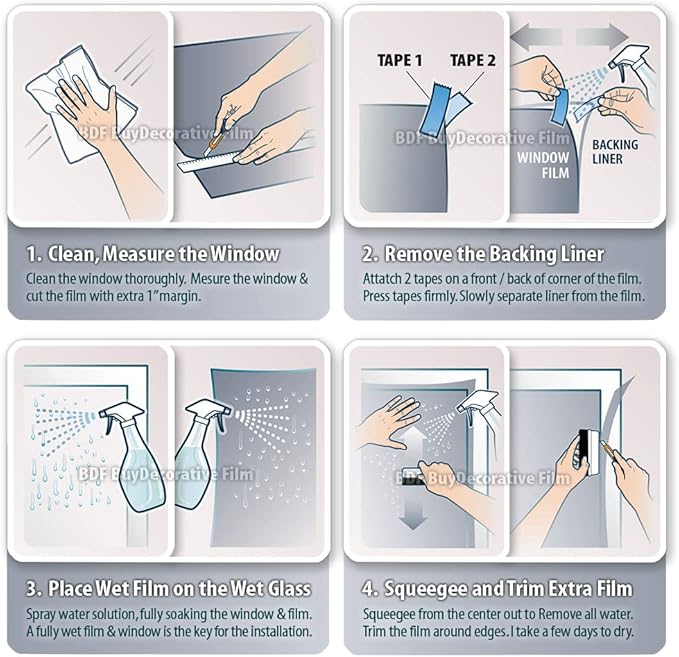 BDF S2M Window Film Clear UV Blocking - 36in X 7ft