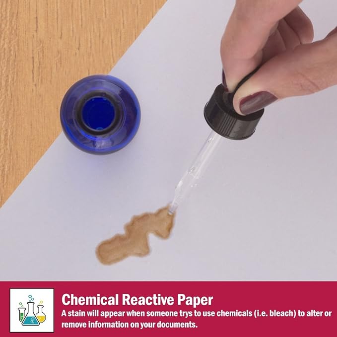 DocuGard California State Medical Security Paper, 6 Features, 8.5 x 11, 24 lb, 250 Sheets (04557),Blue