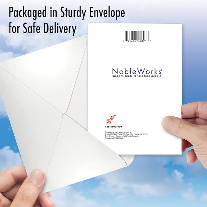 NobleWorks Funny Birthday Greeting Card with 5 x 7 Inch Envelope (1 Card) Bday Thingy C8641BDG