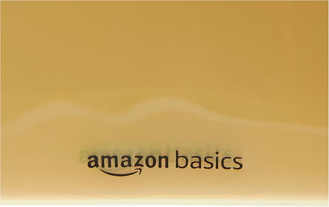 Amazon Basics Tab Dividers for 3 Ring Binder, Two Pocket, Letter Size, Assorted Colors, 5 Count