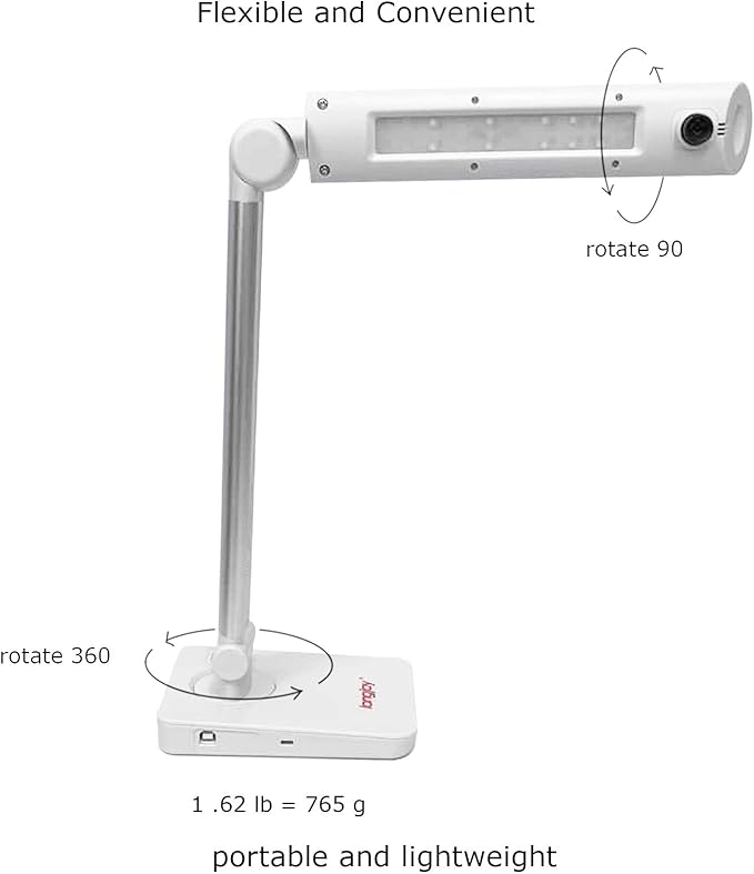 Digital Portable Overhead USB Distance Teaching Document Camera LV-1020 (White)