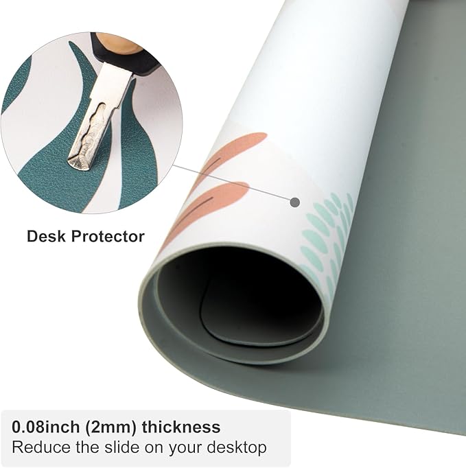 Colorful Star Minimalist Large Mouse Pad, Abstract Botanical Waterproof Desk Mat, Boho Computer Gaming Mouse Pad, XXL Full Desk Mousepad Non Slip Writing Pad for School Office Home 31.5" x 15.7"