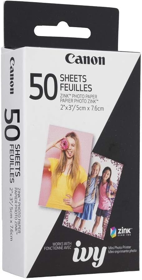 Canon ZINK Photo Paper Pack, 50 Sheets
