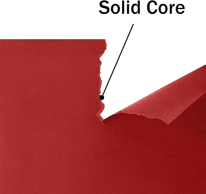 24 Sheets Red Cardstock 8.5 x 11 Thick Printer Paper, Goefun 80lb Red Card Stock Paper for Christmas, Valentines Day, Invitations and Craft