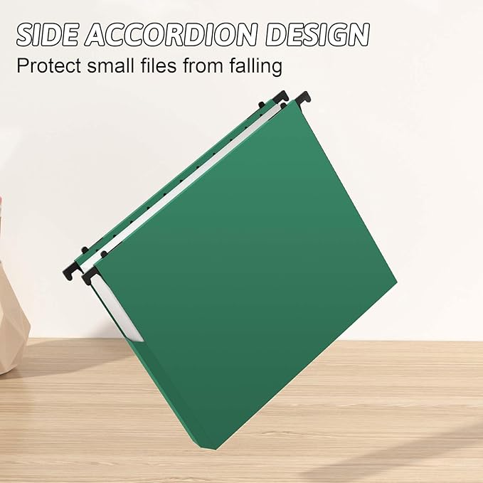 Plastic Extra Capacity Hanging File Folder,12 Pack Expanding Hanging File Folders Letter Size, Heavy Duty Folders 2 Inch Expansion, Reinforced Hanging Folders Designed for Bulky Files(Colorful)