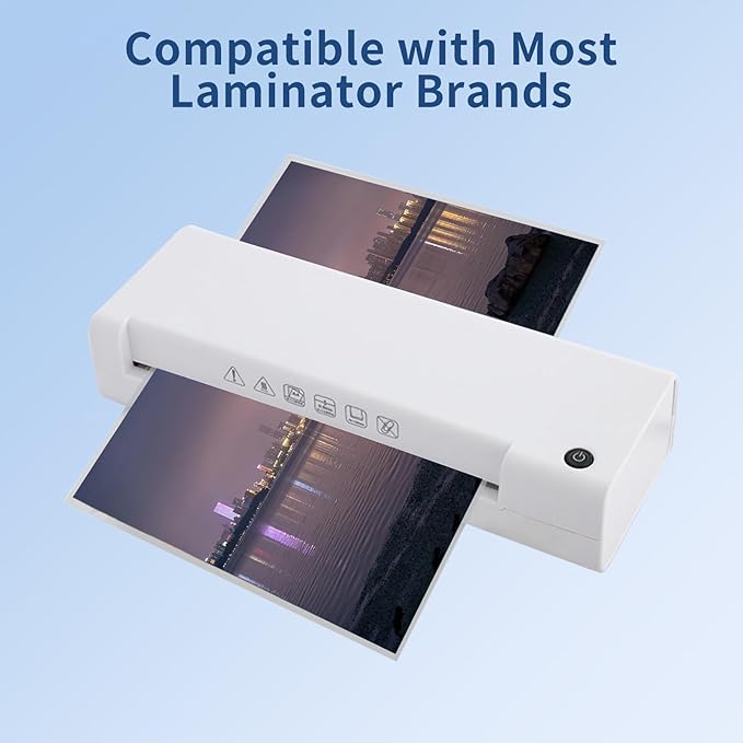 BESTEASY 3 Mil Laminating Sheets, 9" x 11.5" Clear Thermal Laminating Pouches, Plastic Paper for Sealed Letter Size 8.5" x 11", Round Corner 100 Packs