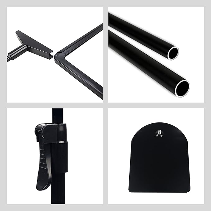 Sign Holder Stand,Sign Stand for Display,Adjustable Sign Holders For Table Top，Table Sign Holders 8.5 x 11,8 Packs,Black