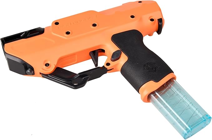 WORKER 15 Round Mini Slanted Talon Mag Quick Reload Clid Compatible Nightingale Blaster Only (Not Compatible with 18 Slanted Talon Mag) Blue Transparent