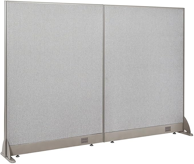 GOF Freestanding Office Partition, Large Fabric Room Divider Panel, 72" W x 48" H