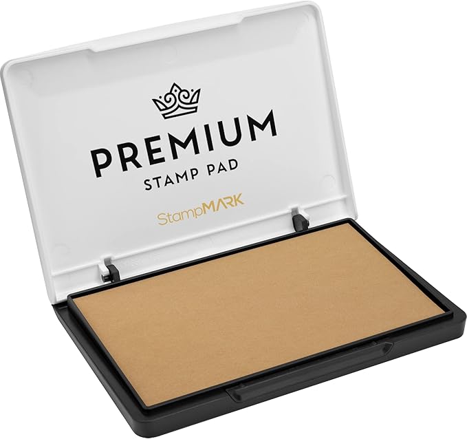 Premium Stamp Pad Medium Size 3" x 4" - for Traditional Rubber Stamps - Felt Pad Dry (No Ink)
