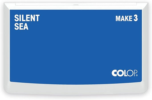 COLOP Make Series, Ink Stamp Pads, with Non-Toxic Premium Ink, Water-Based Acid-Free (Silent Sea, Make 3-3-1/2" x 6-1/4")