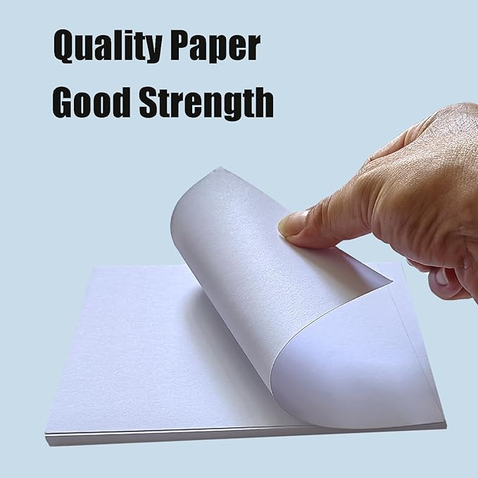 50 Pack 5x7 White Cardstock Paper Blank Thick Heavyweight 92lb Card Stock for Making Invitations cards, Postcards