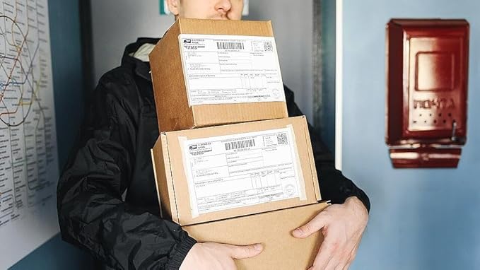 Replacement for Shipping Labels 4"x6" Direct Thermal Printer Labels 4XL 5XL 1744907 Lables for Dymo Roll,Zebra,Address Internet Postage Thermal Labels[2 Rolls,440 Labels]