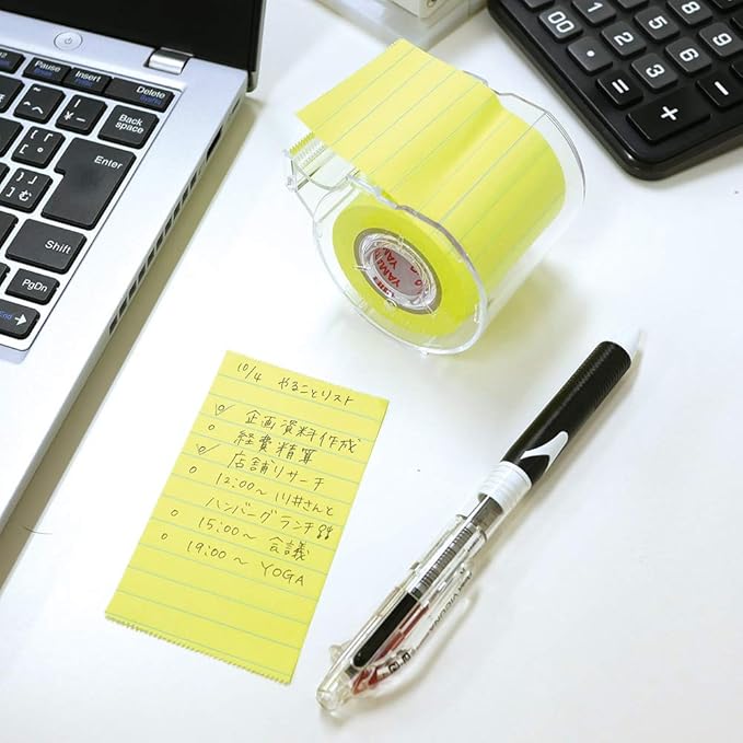 Yamato Sticky Notes, Ruled Type, 2.0 inches (50 mm) Wide, Refill, 1 Roll