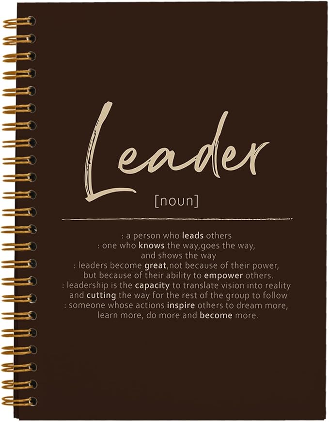 OXW Thank You Gifts for Leader, Meeting Notebook for Work, Appreciation Gift for Mentor Boss Manager, Office Supplies Leadership Gifts, Coffee College Ruled Hardcover Spiral Notebook 5.5 x 8.3
