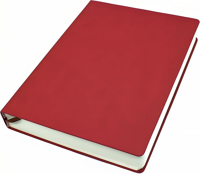 jooact Thick Sketchbook 660 Pages Notebook Soft Faux Leather Cover Journal 80GSM Paper Notepad Drawing Book Memo Writing Sketch Pad Diary Notebook