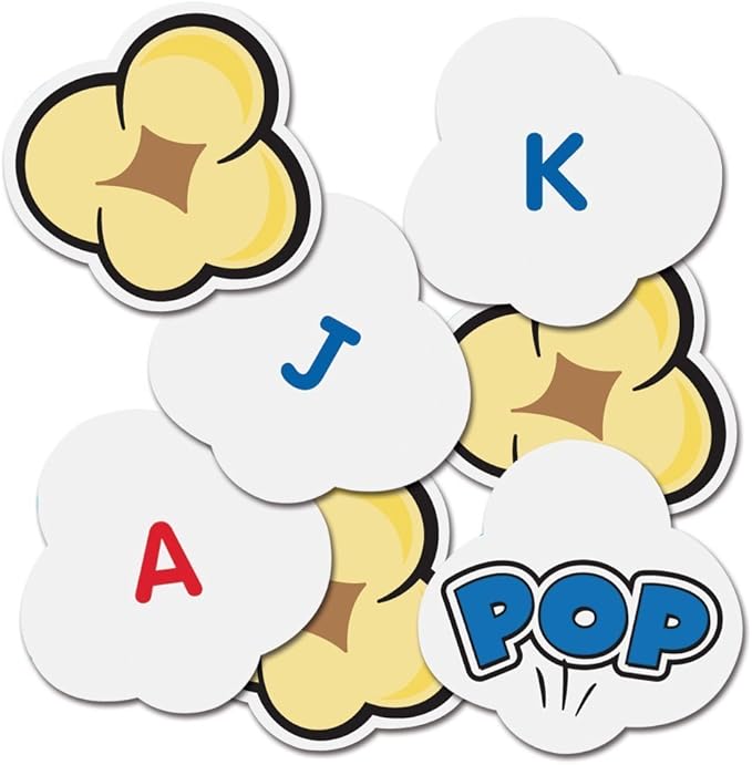 Learning Resources Pop for Letters, Early Phonics Game, Alphabet Recognition, ABCs, 8 Pop Cards, Ages 4+, Grades PreK+