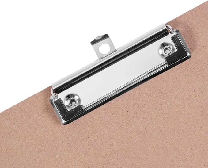 Clipboards Bulk, EZZGOL 36 Pack Letter Size Wood Clipboards, Low Profile Clip, Recycled Hardboard Clipboard with Hang for School Classroom Home