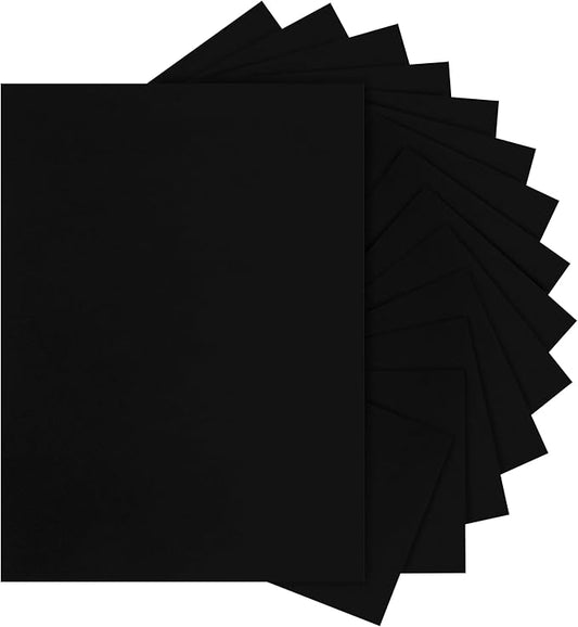 40 Sheets Black Cardstock 8.5 x 11 Printer Paper, 200gsm/75lb Heavyweight Black Card Stock for Halloween, DIY Card Making, Greeting Cards, School Crafting, Wedding Invitations