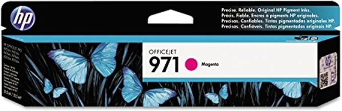 HP 971 | PageWide Cartridge | Magenta | Works with HP OfficeJet Pro X451, X476, X551, X576 | CN623AM