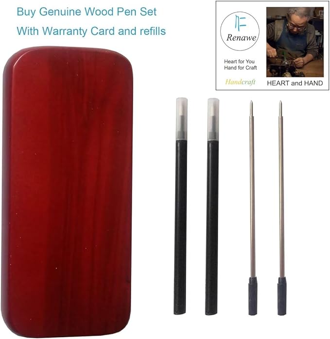 3 Pcs Wooden Pens Set with Gift Case/Best Writing Fountain Fancy Ballpoint Pen and Luxury Gel Pen with Ink Refills, Promotional Business Designer Pens