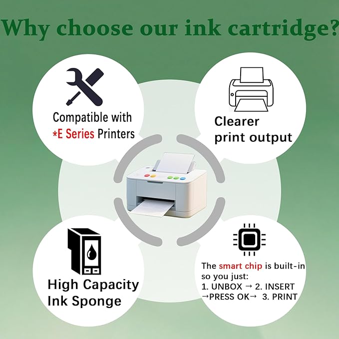 923e 923XL Ink Cartridges Combo Pack Ink Cartridge with Chip Replacement for 923e Ink Cartridges Work for OfficeJet Pro 8138e 8130e 8135e 8139e OfficeJet 8122e 8120 8123 Printers（4 Pack）