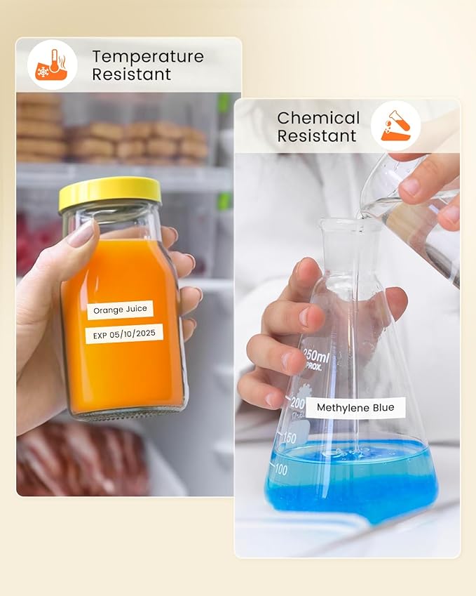 Colorty Replace for Brother P Touch Label Maker Tape 12mm 0.47 Laminated Black on White TZe-231 AZe-231 for PT-1180 2040 1090 1750 1290 1880 1170 Ptouch Tape Refills 12mm x 8m, 12-Pack