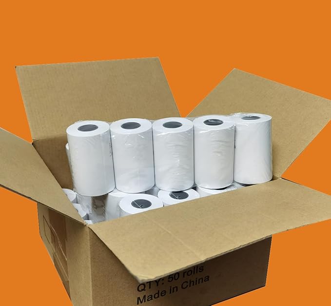 2 1/4''x 85' Thermal Paper Rolls, POS Receipt Paper, Cash Register Paper (200 Rolls)