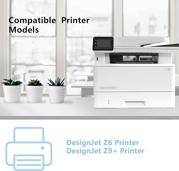 746 Cyan Ink Cartridge (P2V83A) High Capacity Compatible Ink Cartridge for 746 Z6 & Z9+ Large Format Plotter Printer,300-ml