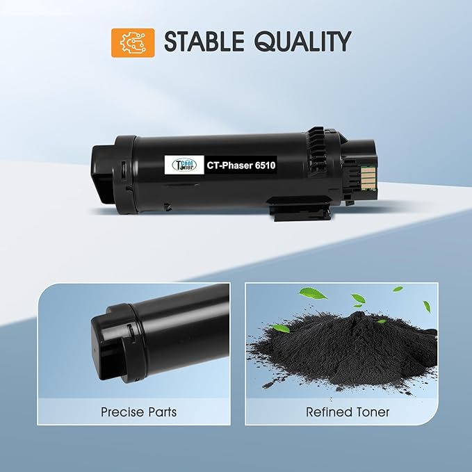 Phaser 6510 Toner Cartridge Compatible for Xerox Phaser 6510 for 6515 6510DNI 6510DN 6510N 6510DNM WorkCentre 6515DNI 6515DN 6515DNM 6515N Printer Extra High Capacity 4 Color Set