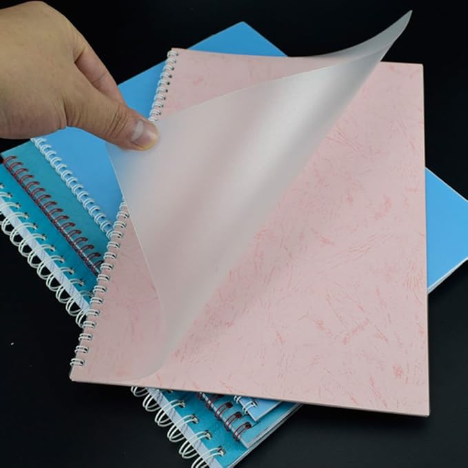 Rayson Frosted Binding Covers - 23 mil Polypropylene (PP) Matte Finish, 8.5" × 11", Durable Un-Punched Plastic Binding Covers, 50/Pack (PP650MT)