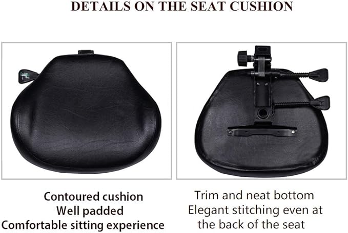 Kaleurrier Adjustable Stools Drafting Chair with Backrest & Foot Rest Drafting Stool Swivel Seat Rolling Wheels for Studio Dental Office Salon Counter Home Desk Chairs (Black)