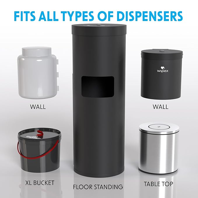 Wipex Max Out Sanitizing Wipes for Gyms - 2000 Wipes Economy Size Refill Rolls for Dispensers, 5"x8" - Ideal for High Volume Commercial Wellness Centers, Schools, Public Facilities & Studios