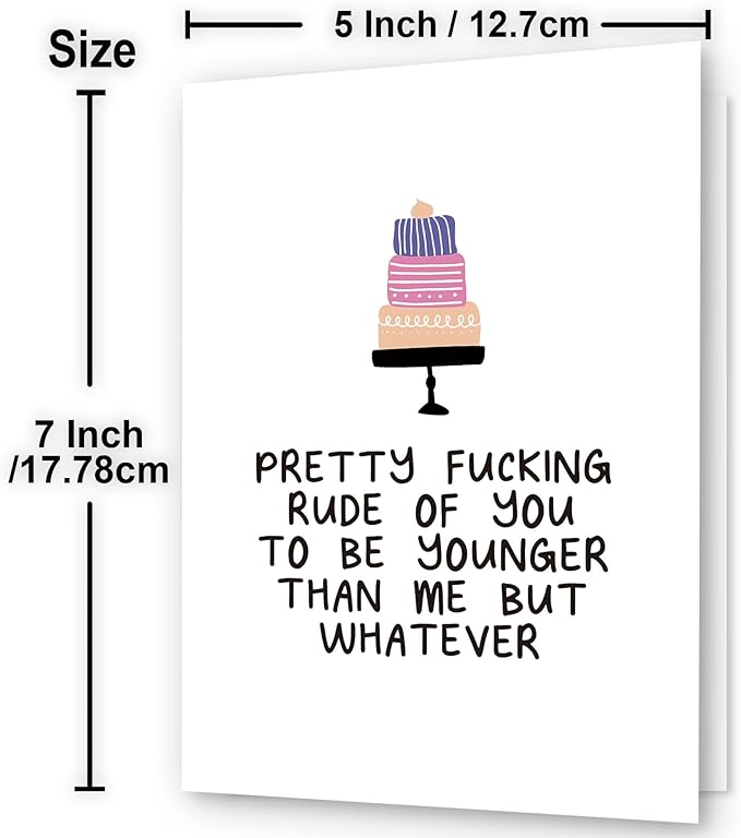 Hqulpr-Funny Birthday Cards For Women, Birthday Cards For Sister, Happy Birthday Bestie Card, Birthday Cards For Women Friendship, Funny Happy Birthday Card For Her, Best Friend, Coworkers