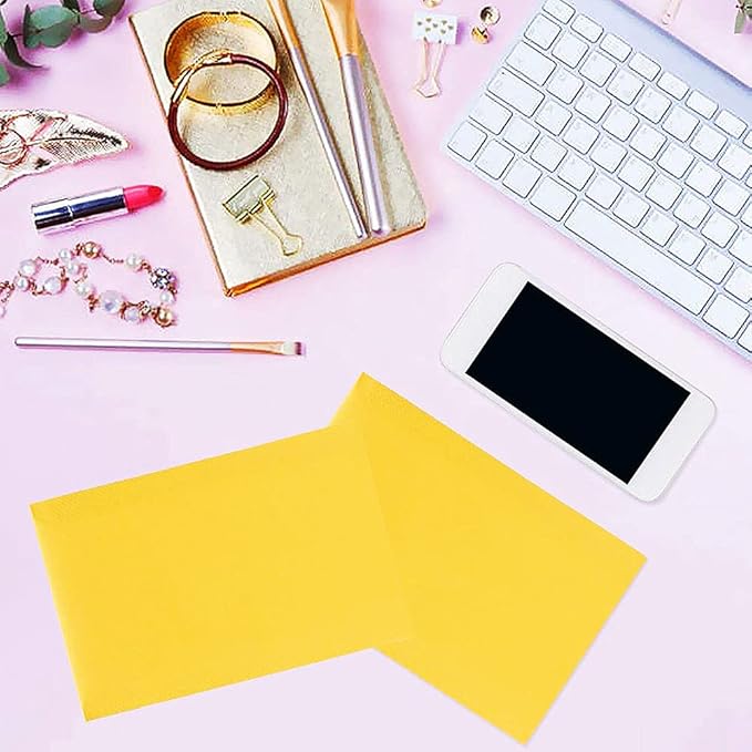 packbabol Kraft Bubble Mailers 4x8 Inch 50 Pcs,Small Self-Sealing Mail Shipping Bags,Yellow Padded Envelopes #000