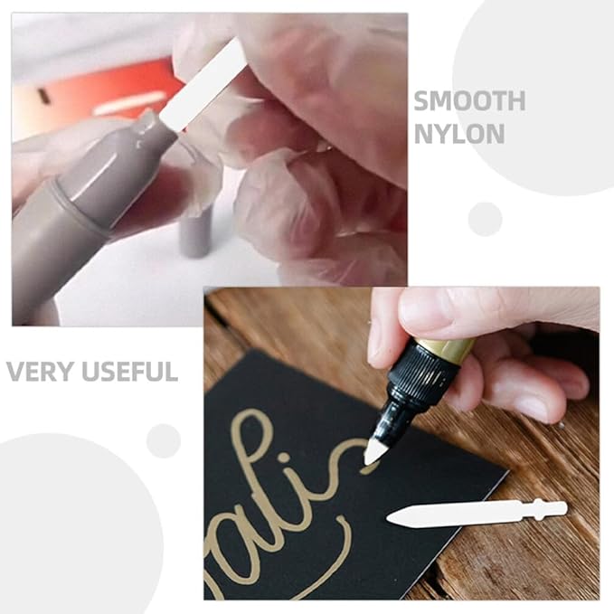 50pcs 0.7mm Acrylic Paint Marker Replacement Nibs - Nylon Pen Tips for Paint Pens, Easy to Install, Friendly, Ideal for Art Projects, Diy Crafts