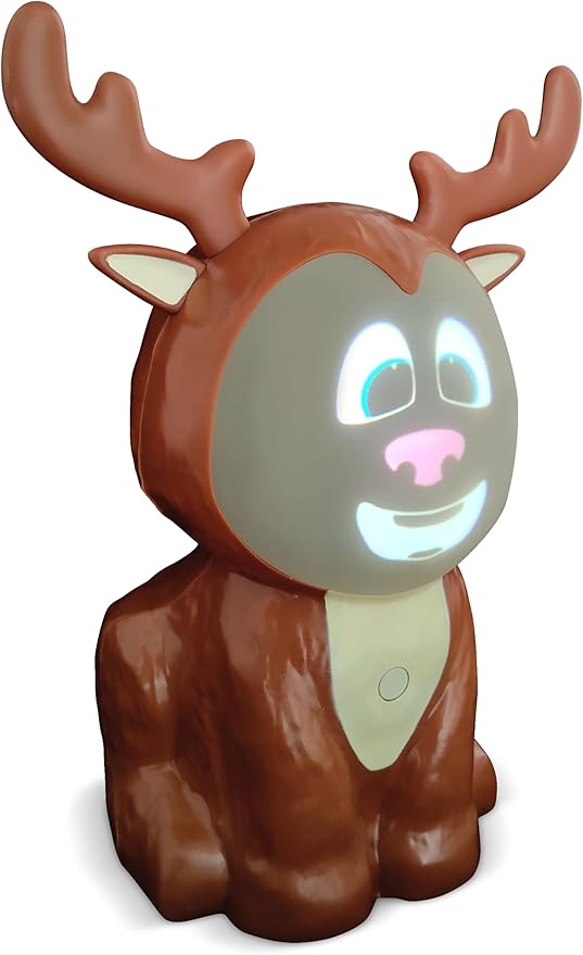 Riley The ReinDroid (Mr. Chill) Talking Animated Reindeer with Built in Projector & Speaker Seasonal Home Decor