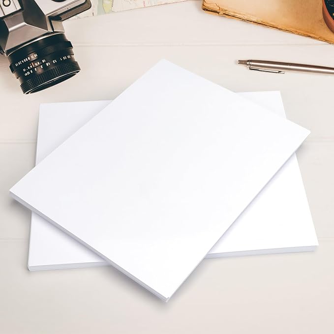 ZBEIVAN Photo Paper 8x10, 8.5x11 inch, Glossy Photo Papers 100 Sheets, 200 GSM Paper for Printer (50 Sheets of each size 8x10, 8.5x11)