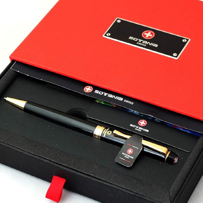 Swiss Engraved Pen – Free Custom Engraving, Refillable Ballpoint, Personalized Luxury Pen for Men & Women