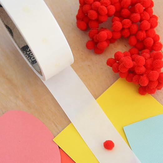 Glue Dots, Mini Dots, Double-Sided, 3/16", 300 Dots, DIY Craft Glue Tape, Sticky Adhesive Glue Points, Liquid Hot Glue Alternative, Clear