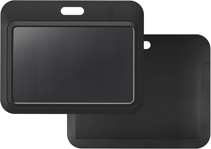 Uniclife 1 Pack Sliding ID Badge Holder Black Horizontal Hard Plastic Case with Clear Window Card Protector Pouch for Office School ID Credit Cards Proximity Key Cards Driver’s Licenses and Passes