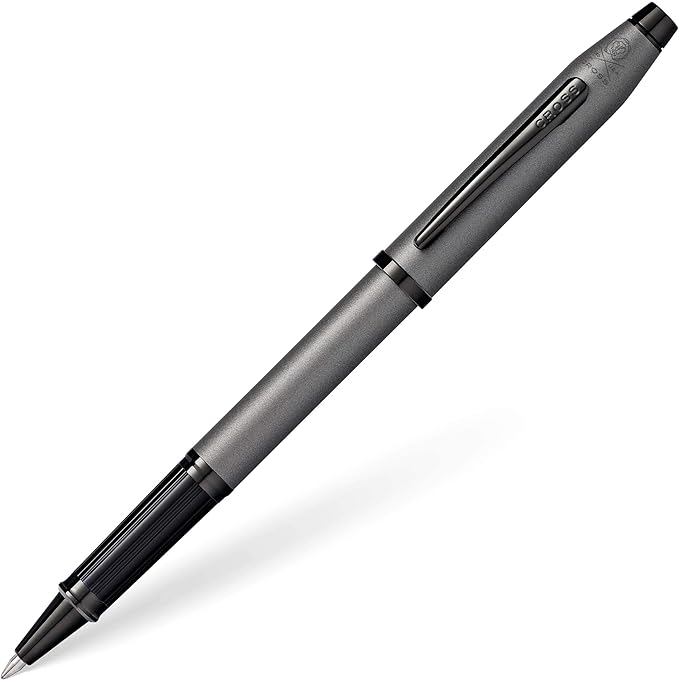 Cross Century II Refillable Rollerball Pen Presented in a Luxury Gift Box - Medium Point, Black Ink, Brushed Gunmetal Gray