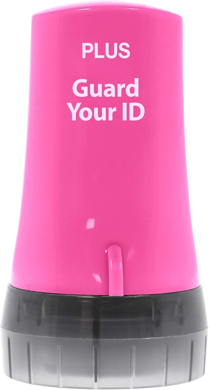Guard Your ID Advanced Security Roller 2.0 Identity Theft Prevention Stamping Pink