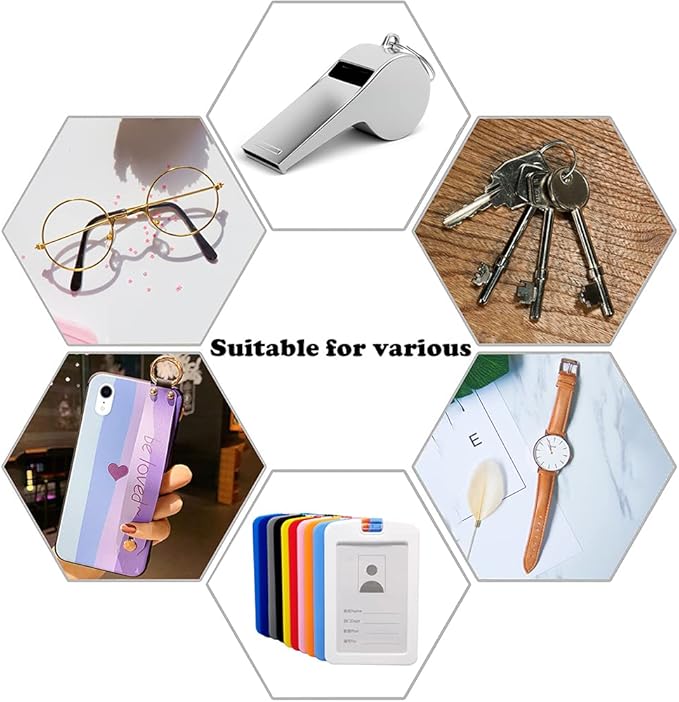 POPLOPP 4PCS Teacher Lanyards for ID Badges and Keys, Cute Silicone Beaded Lanyard for Women Nurse Employees Students